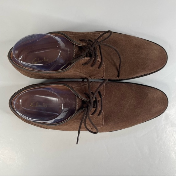 Clarks‎ Mens Citi Stride Lace Brown Suede Shoes Size 8 main image 9